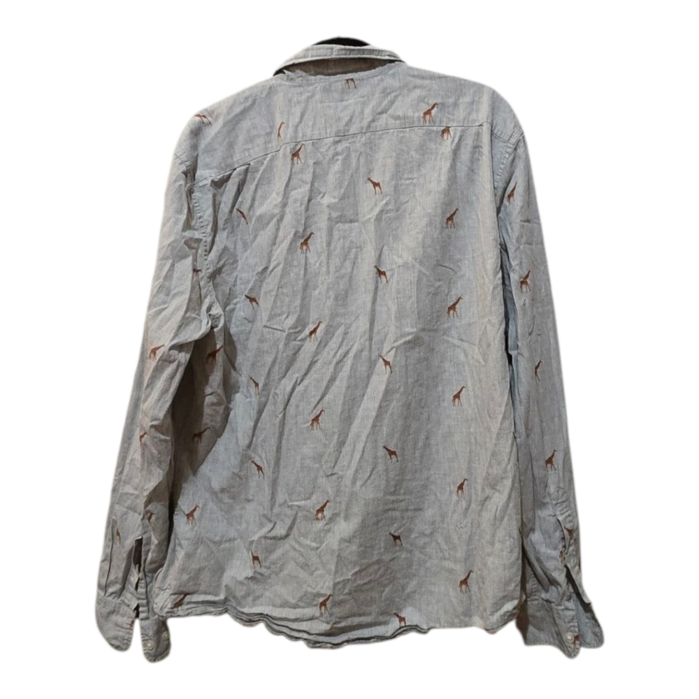 Bonobos Giraffe Print XL Long Mens Dress Shirt - Picture 3 of 6